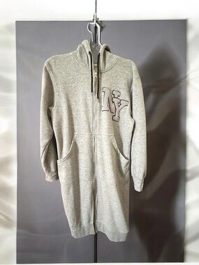 New York & Company women's gray dress-style coat, size S.